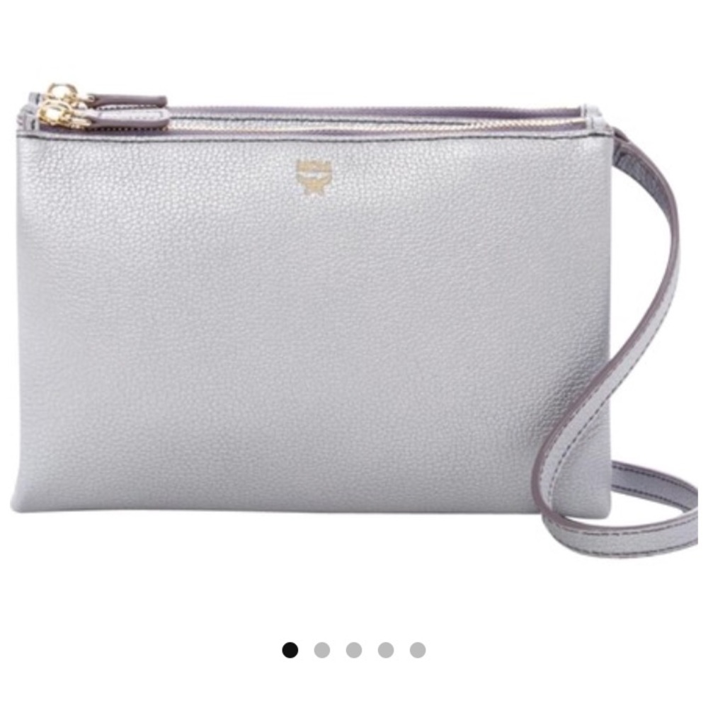 COPY - COPY - NWT MCM silver cross body bag